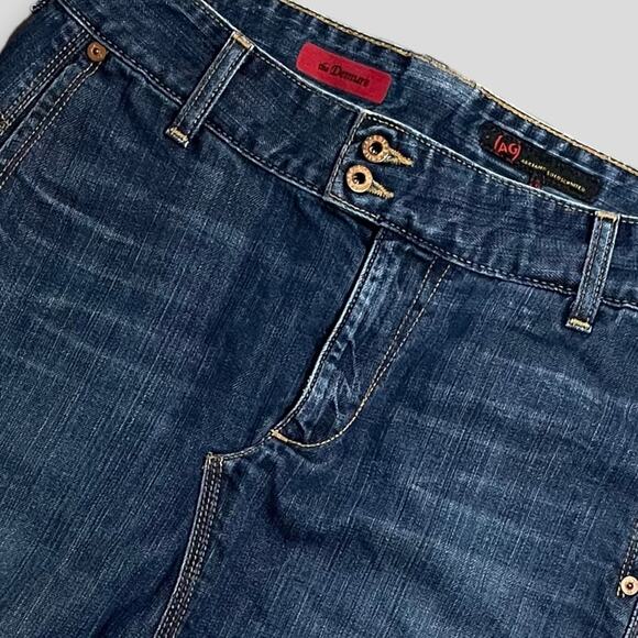 AG ADRIANO GOLDSCHMIED THE DEMURE SEXY Y2K BOHO STRAIGHT PENCIL SKIRT BLUE -29R - Picture 3 of 8